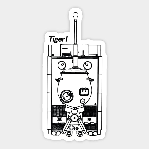 Tiger I Sticker by Legacy Machines